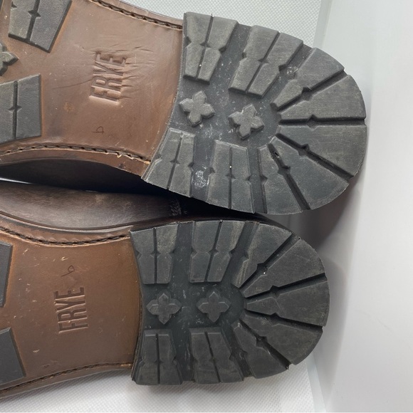 Frye Bowery Bal Cap Toe Lace Up Oxfords Shoes Brown Red 3480533 Dress Leather - Picture 13 of 14